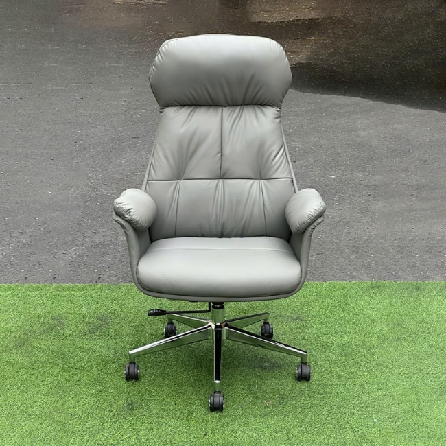 Ghế xoay giám đốc văn phòng bọc da blak, grey: SG - 3808 - $hienthicat